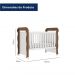 Quarto de Bebê Gran Selena Berço Mini Cama Mirelle Cômoda Infantil com Porta Branco Amadeirado Carolina Baby