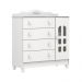 Quarto de Bebê Lisa Provençal Berço Mini Cama Lisa Cômoda Infantil com Porta Branco Carolina Baby