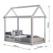 Quarto de Bebê Montessoriano Retrô Ludmila Cama Casinha Analu Cômoda Infantil Branco Carolina Baby
