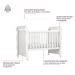 Quarto de Bebê Provençal Lisa Berço Mini Cama Guarda Roupa 3 Portas Cômoda Infantil Branco Carolina Baby