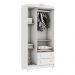 Quarto de Bebê Provençal Lisa Berço Mini Cama Guarda Roupa 3 Portas Cômoda Infantil Branco Carolina Baby