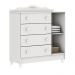 Quarto de Bebê Provençal Lisa Berço Mini Cama Guarda Roupa Cômoda Infantil Branco Carolina Baby