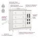 Quarto de Bebê Provençal Lisa Berço Mini Cama Guarda Roupa Cômoda Infantil Branco Carolina Baby