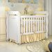 Quarto de Bebê Provençal Lisa Berço Mini Cama Guarda Roupa Infantil 4 Portas Branco Carolina Baby