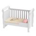 Quarto de Bebê Provençal Lisa Berço Mini Cama Guarda Roupa Infantil 4 Portas Branco Carolina Baby