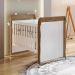 Quarto de Bebê Selena Berço Mini Cama Mirelle Cômoda Infantil Gran Selena com Porta Branco com Amadeirado Carolina Baby