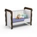 Quarto de Bebê Taís Berço Mini Cama Mirelle Cômoda Infantil 4 Gavetas com Porta Branco Amadeirado Carolina Baby