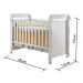 Quarto de Bebê Taís Berço Mini Cama Mirelle Cômoda Infantil 4 Gavetas com Porta Branco Carolina Baby