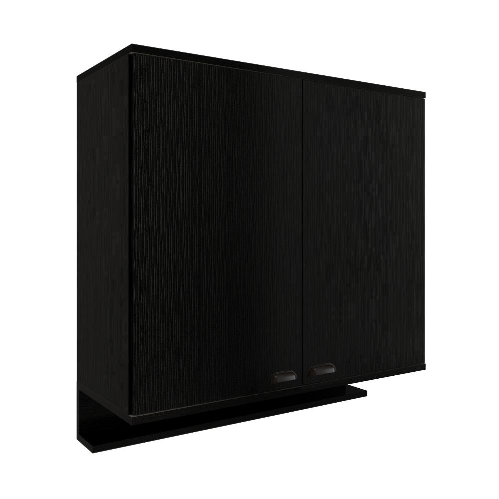 Aéreo de Cozinha 800mm 2 Portas Lótus Carraro Preto