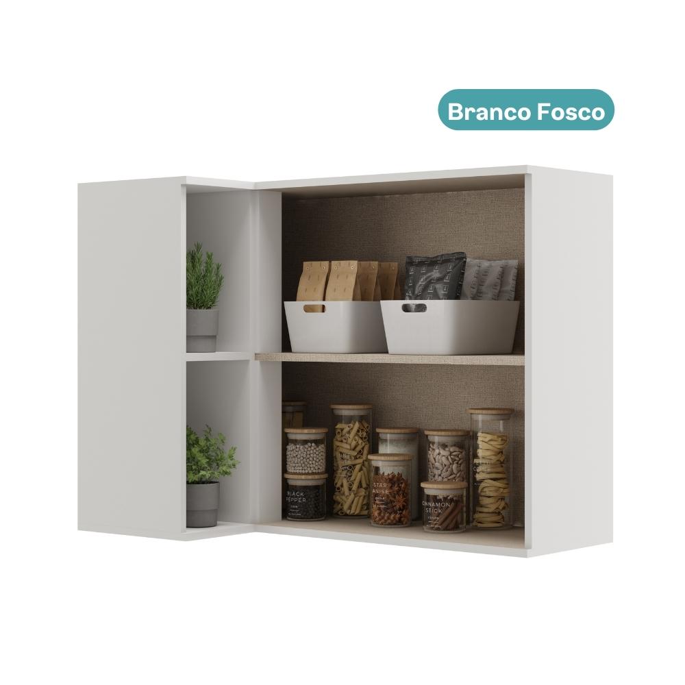 Aéreo de Cozinha Canto 2 Portas Lótus Carraro Branco
