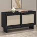 Aparador Buffet 2 Portas de Correr Átria 1295 Carraro Preto