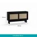 Aparador Buffet 2 Portas de Correr Átria 1295 Carraro Preto