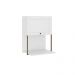 Armário Aéreo Milla 1 Porta Branco Tubo Ouro Velho Carraro