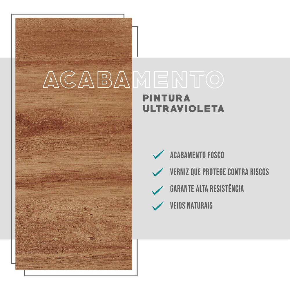 Armário Aéreo Milla 1 Porta Nog/Cinza 80 cm Carraro