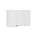Armário Aéreo Milla 3 Portas Branco MDF 120cm Carraro