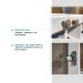 Armário Aéreo Milla 3 Portas Branco MDF 120cm Carraro