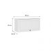 Armário Aéreo Milla MDF 1 Porta Branco 80 cm Carraro