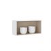 Armário Aéreo Milla MDF 1 Porta Branco 80 cm Carraro