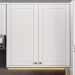 Armário Aéreo Milla MDF 2 Portas de Branco 80 cm Carraro