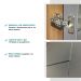Armário Aéreo de Canto Milla 2 Portas Nog/Cinza 80 cm Carraro
