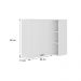 Armário Aéreo de Canto Milla MDF 2 Portas Branco 80 cm Carraro