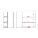 Armário Aéreo de Canto Milla MDF 2 Portas Branco 80 cm Carraro