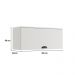 Armário Aéreo de Cozinha 800mm 1 Porta Lótus Carraro Branco