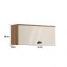 Armário Aéreo de Cozinha 800mm 1 Pta Lótus Carraro Freijó/Off W