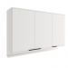 Armário Aéreo de Cozinha Miami 1200mm 3 Portas c Porta Temperos Carraro Branco