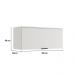 Armário Aéreo de Cozinha Miami 800mm 1 Porta Carraro Branco