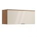 Armário Aéreo de Cozinha Miami 800mm 1 Porta Carraro Freijó com Off White