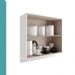 Armário Aéreo de Cozinha Miami 800mm 2 Portas c Porta Temperos Carraro Branco