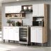 Armário Cozinha Compacta Arizona Essence Carraro - Carvalho/Branco