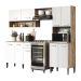 Armário Cozinha Compacta Arizona Essence Carraro - Carvalho/Branco
