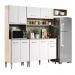 Armário Cozinha Compacta Arizona Smart Carraro - Carvalho/Branco