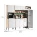 Armário Cozinha Compacta Arizona Smart Carraro - Carvalho/Branco