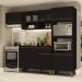 Armário de Cozinha Completa Atlanta Home Preto Touch