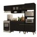 Armário de Cozinha Completa Atlanta Home Preto Touch