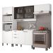 Armário de Cozinha Completa Miami Lux Carraro Branco