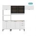 Armário de Cozinha Completa Miami Lux Carraro Branco