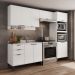 Armário de Cozinha Completa c Balcão Miami Box Carraro Branco