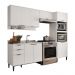 Armário de Cozinha Completa c Balcão Miami Box Carraro Branco