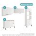 Armário de Cozinha Completa c Balcão Miami Box Carraro Branco