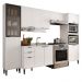 Armário de Cozinha Completa c Balcão Miami City Carraro Branco