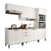Armário de Cozinha Completa c Balcão Miami Essence Carraro Branco