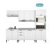 Armário de Cozinha Completa c Balcão Miami Essence Carraro Branco
