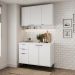 Armário de Cozinha Completa c Balcão Miami Vibe Carraro Branco