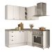 Armário de Cozinha Completa c Balcão Milla Bee Carraro Branco