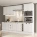 Armário de Cozinha Completa c Balcão Milla Dreamer Carraro Branco