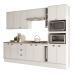 Armário de Cozinha Completa c Balcão Milla Dreamer Carraro Branco